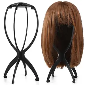 2 Pack Wig Head Stand, Travel Wig Holder for Styling for Women Multiple Wigs