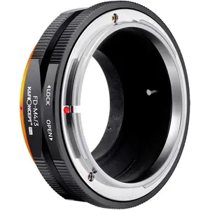K&F Concept FD to M4/3 Lens Mount Adapter Ring Compatible for Canon FD Lens to Micro Four Thirds M43 Olympus Pen and Panasonic Lumix Cameras with Matting Varnish Design