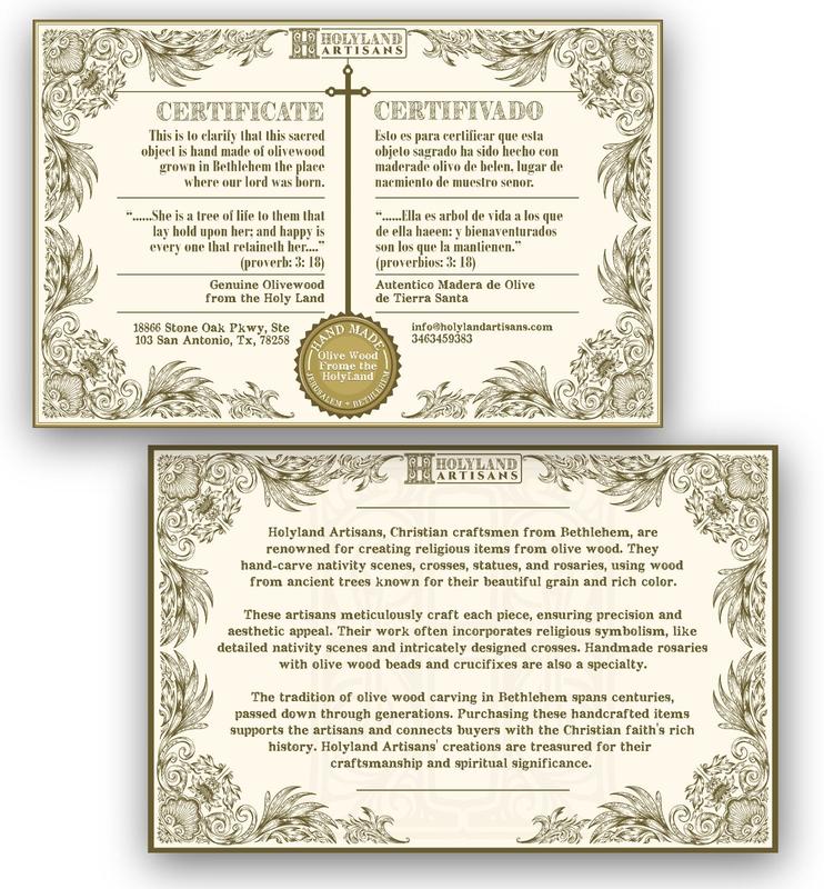 Olive Wood Nativity Scene_ Wooden Hut and Silver Oxide Figurines Decor Ornaments