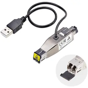 StarTech ST-D01ML55UFIBER USB Powered Single & Multi Mode TAA Gigabit Fiber to RJ45 Ethernet Converter Dongle, Silver