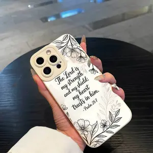 Bible-Themed UV-Printed Protective TPU Smartphone Cover, 360-Degree Full Protection Casing, Unisex Mobile Phone Accessory, Compatible with iPhone 17,17E,16,16E,15,14,13,13 Mini,12,12 Mini,11,X,XS,XS Max,XR, Birthday & Holiday Gift, Accessories, Cellphone