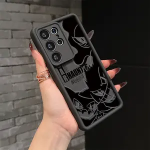 Cartoon Anime Villain Monster G-Gengars Phone Case for Samsung Galaxy S25, S24, S23, S22, S21, S20 FE Ultra Plus 4G/5G - Shockproof Soft TPU Back Cover