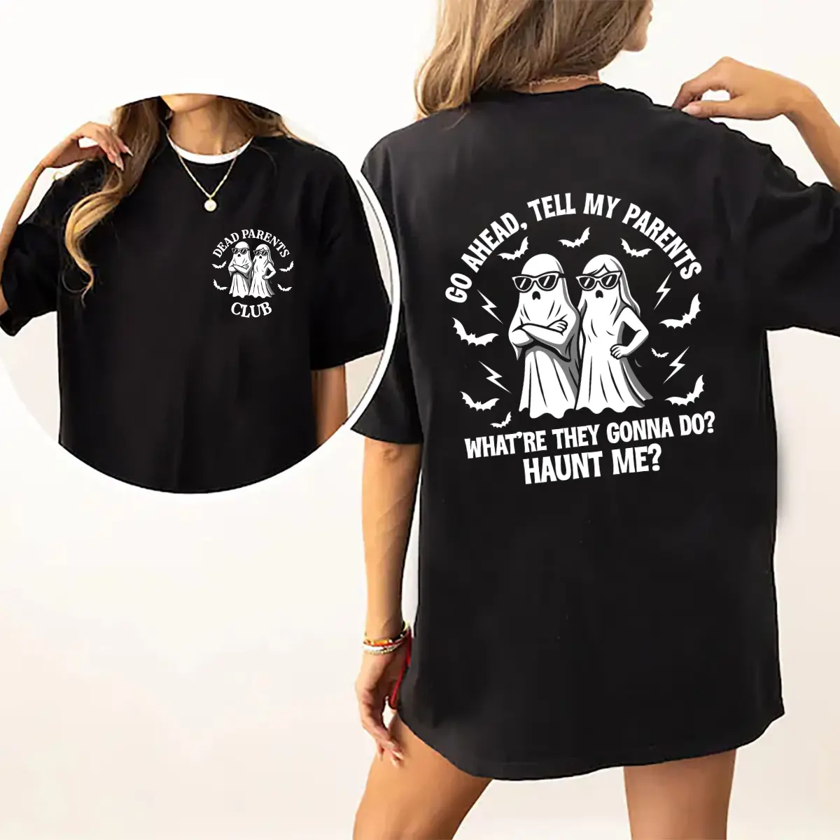 Dead Parents Club T-shirt, Go Ahead Tell My Parents Shirt, Dark Humour Joke Tee, Family Trauma Shirt, Coping Mechanism Tee