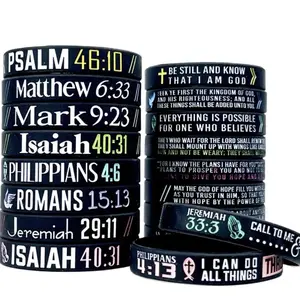 Christian Bracelets-Bible Verse-Thin Band Bible Bracelets