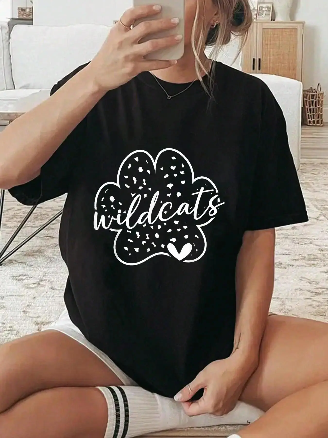 Vintage Wildcats School Spirit Team Pride Back To School T-Shirt