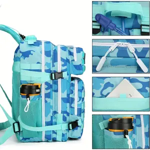 45l Backpack, 3 Days Mole Bag, Large Insect Bag, Canvas Backpack and Backpack, Suitable for Men and Women, Suitable for Outdoor Hiking Camping