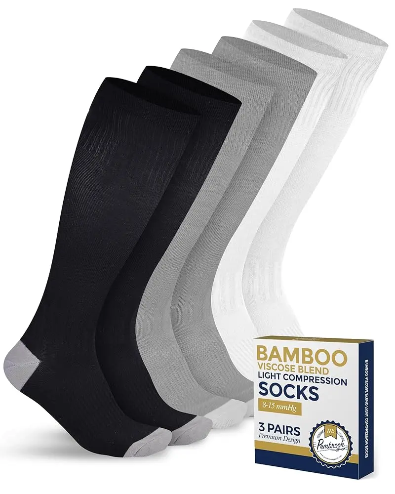 Black/White/Gray - 3 Pairs