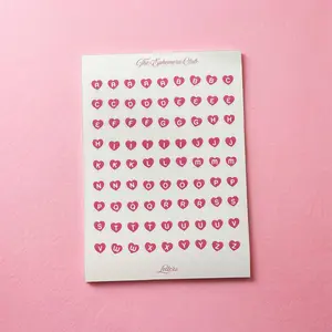 Alphabet Heart Letter Stickers