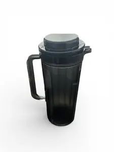 Drinkware Stainless 2L Black Pitcher Handle and Lid Included Jug Container