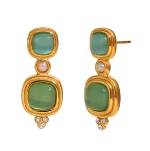 Vintage Stone Earrings