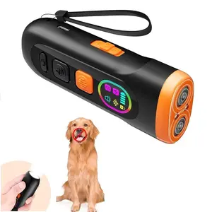 Dog Bark Deterrent Tool, 1 Box Anti Barking Tool for Dogs Barking Silencer, 3 Modes & LED Light Ultrasonic Dog Trainer, Indoor Outdoor Dog Training Tool
