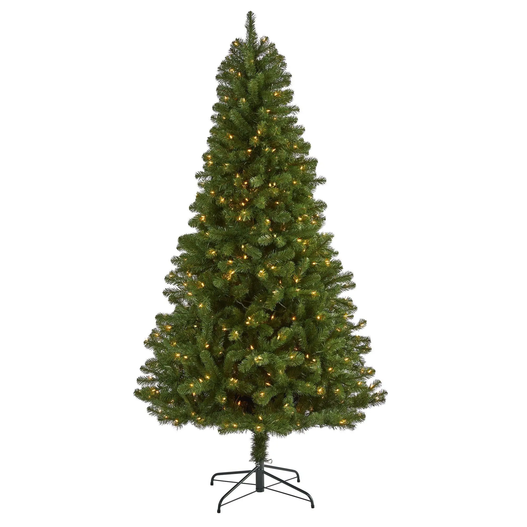 7.5’ Virginia Fir Artificial Christmas Tree with 450 Clear Lights and 979 Bendable Branches 7.5’ Virginia Fir Artificial Christmas Tree with 450 Clear Lights and 979 Bendable Branches