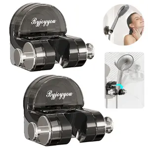 Universal Suction Cup Shower Head Holder - No Drill Adjustable Bracket | Renter Friendly & Waterproof | Perfect Height for Kids & Pets | Strong Grip Wall Mount