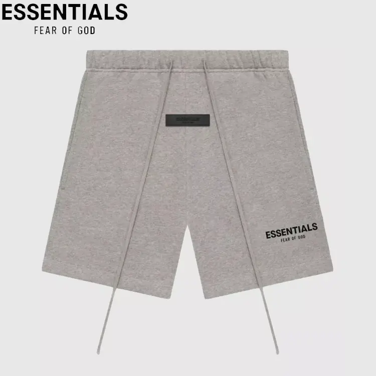 Fear of God Essentials Sweat Shorts SS22 Dark Oatmeal Gray Fleece Casual Streetwear Shorts Men Women