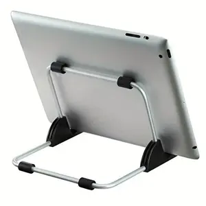 Adjustable Angle Tablet Stand with Heavy-Duty Metal Frame, Foldable Portable iPad/iPhone/Laptop Holder, Sturdy Stand, Non-Slip Pads & Stable Base for Desk, Bedside, Travel, iPad Accessories - Compatible with Smartphones, E-Readers, Smart Tablets