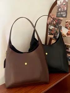 Women's Wax Leather Handbag, Fashion Shoulder Bag, Crossbody Tote, Pu Tote Satchel, Casual Crossbody Bag, Ideal for Vacation, Shopping, Travel, Commuting Daily Use