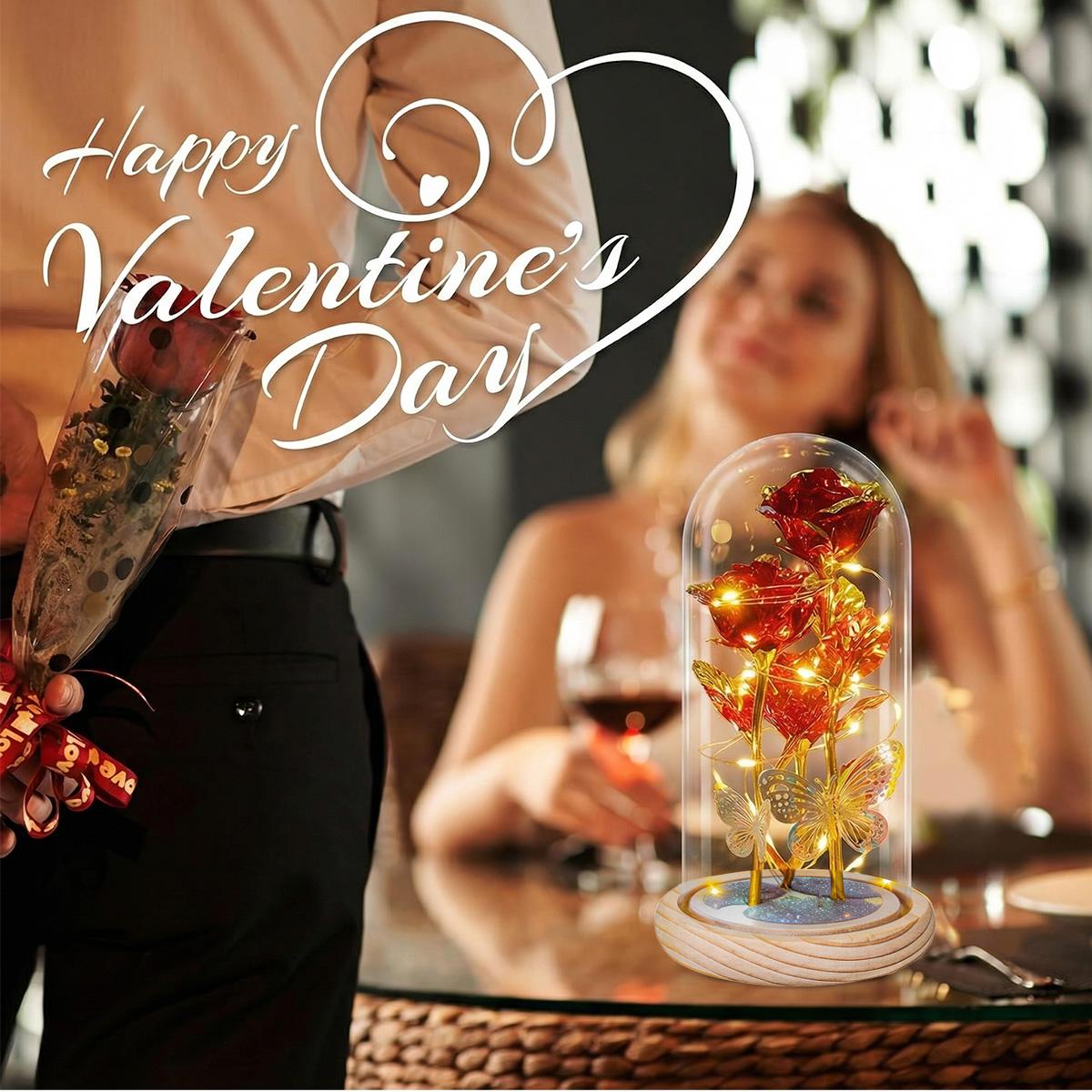 Classic LED Eternal Rose Flower, Creative Romantic Gifts for Mom – Ideal Mother's Day, Birthday & Memorable Dates Present, Luxury Surprise for Her