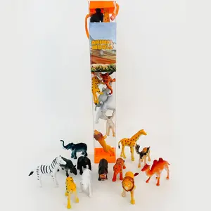 Animal Tub- Assorted Wild Animal Figurines for Creative Play