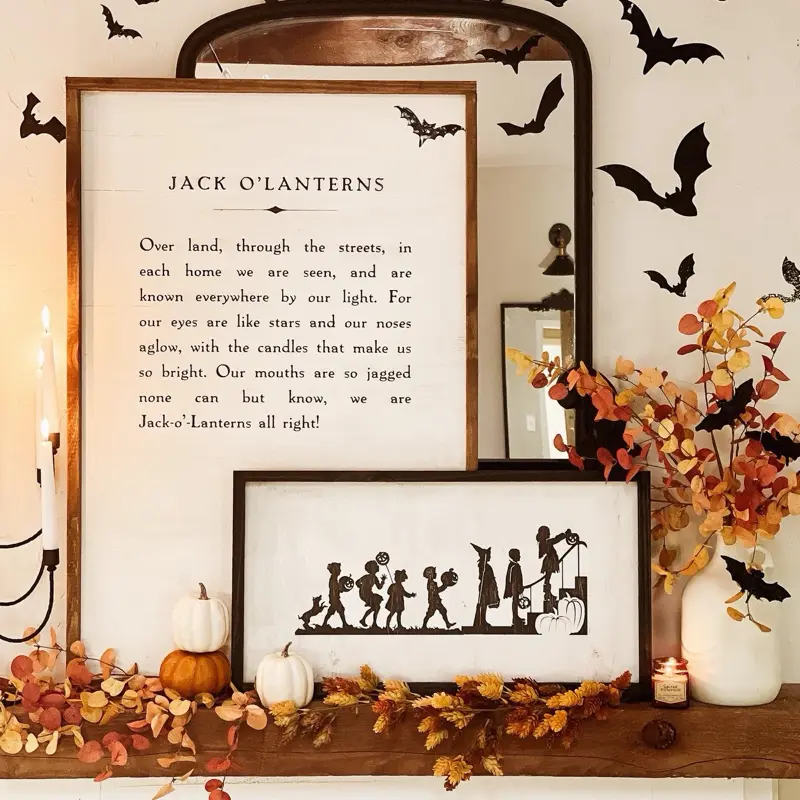 Vintage Trick or Treaters | Framed Canvas Prints