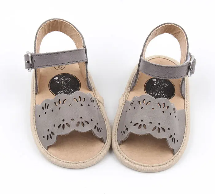 Clara Bea Sandals - Pebble Grey, Comfortable Footwear with Round Shape and Stylish Design