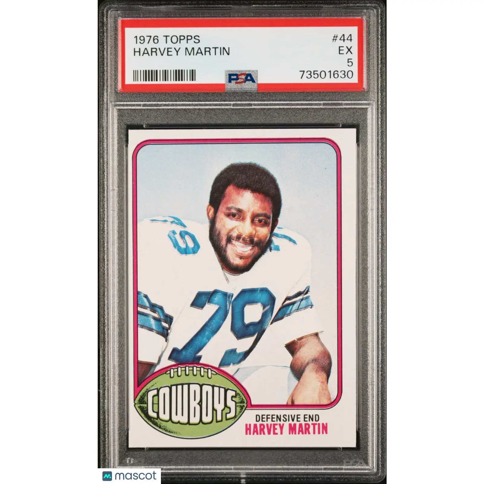 Harvey Martin PSA 1976 Topps Football #44 5 73501630
