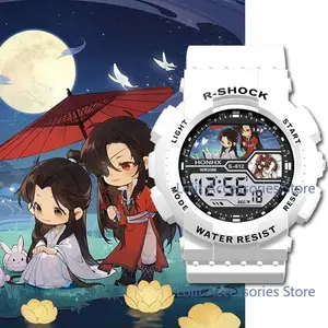 Anime Heaven Official Blessing Xie Lian Hua Cheng Qi Rong Digital Watch Luminous Waterproof Digital Wristwatches Student Watches