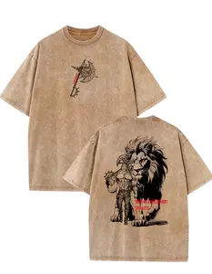 Seven Deadly Sins Escanor Oversized Tee - "Who Decided That" Pride Sin Retro Graphic Heavy Cotton Unisex Anime Streetwear Gift For Fans