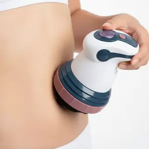 Handheld Vibration Massage Device 3 Speed Intensity Modes 3 Detachable Interchangeable Heads Easy Grip Portable High Performance Electric Tool