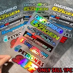 JDM Style Universal Car Sticker, Waterproof Durable Decorative Decal, Automotive Decals, Personalized Vehicle Exterior DIY Modification Sticker for Car Bumper Window Motorcycle