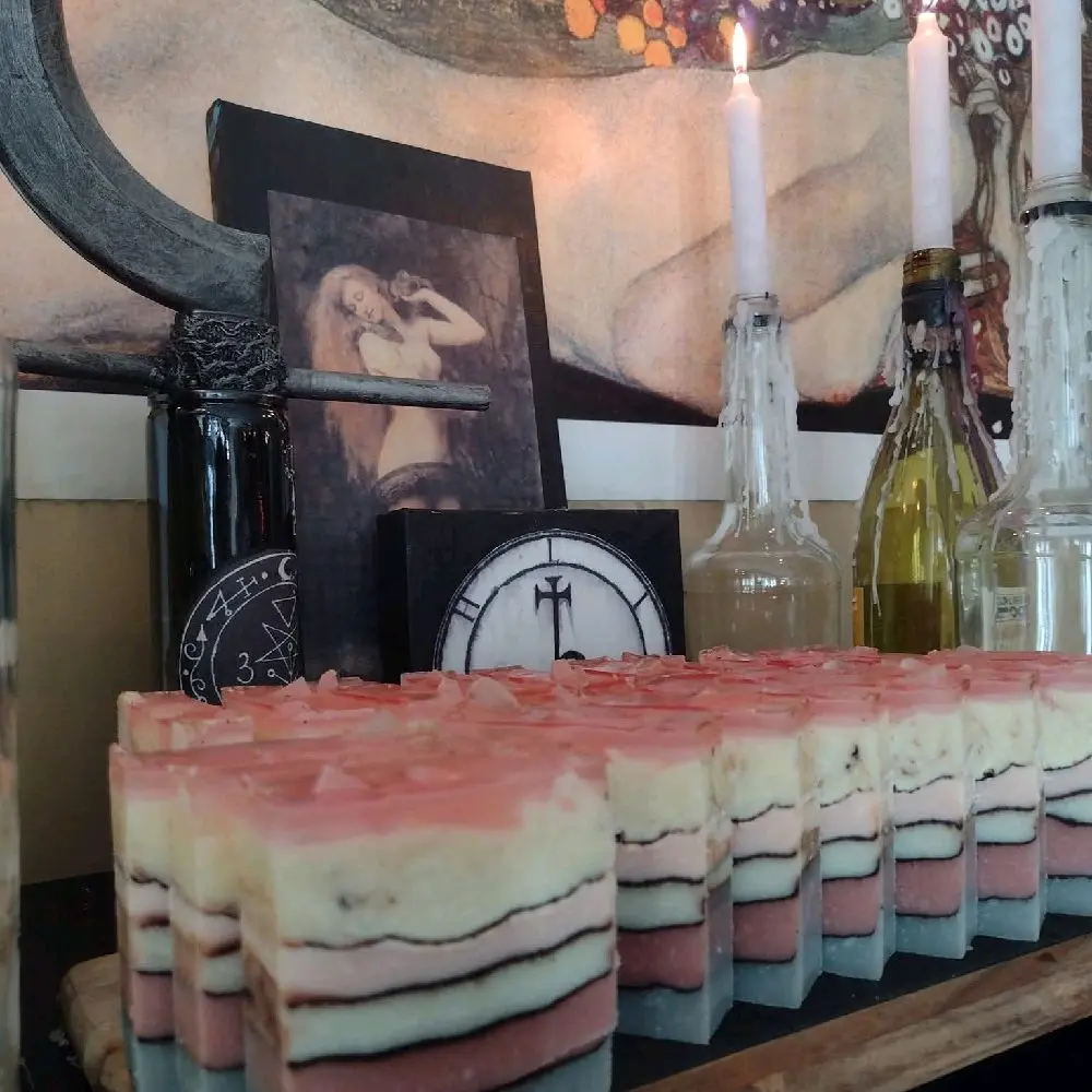 Rose Quartz Crystal Soap scented with Roses