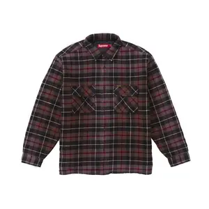 Supreme Quilted Plaid Shirt Grey (men) by StockX