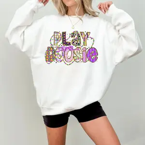 Playful Mardi Gras Sweatshirt, Mardi Gras Shirt, Carnival Shirt, New Orleans Vibes, Fat Tuesday Hoodie, Unisex Sweater Pullover Tee