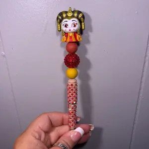 Queen Amidala Doorable Rhinestoned PE - Decorative Accessory with Rhinestones and Beads for Home Decor