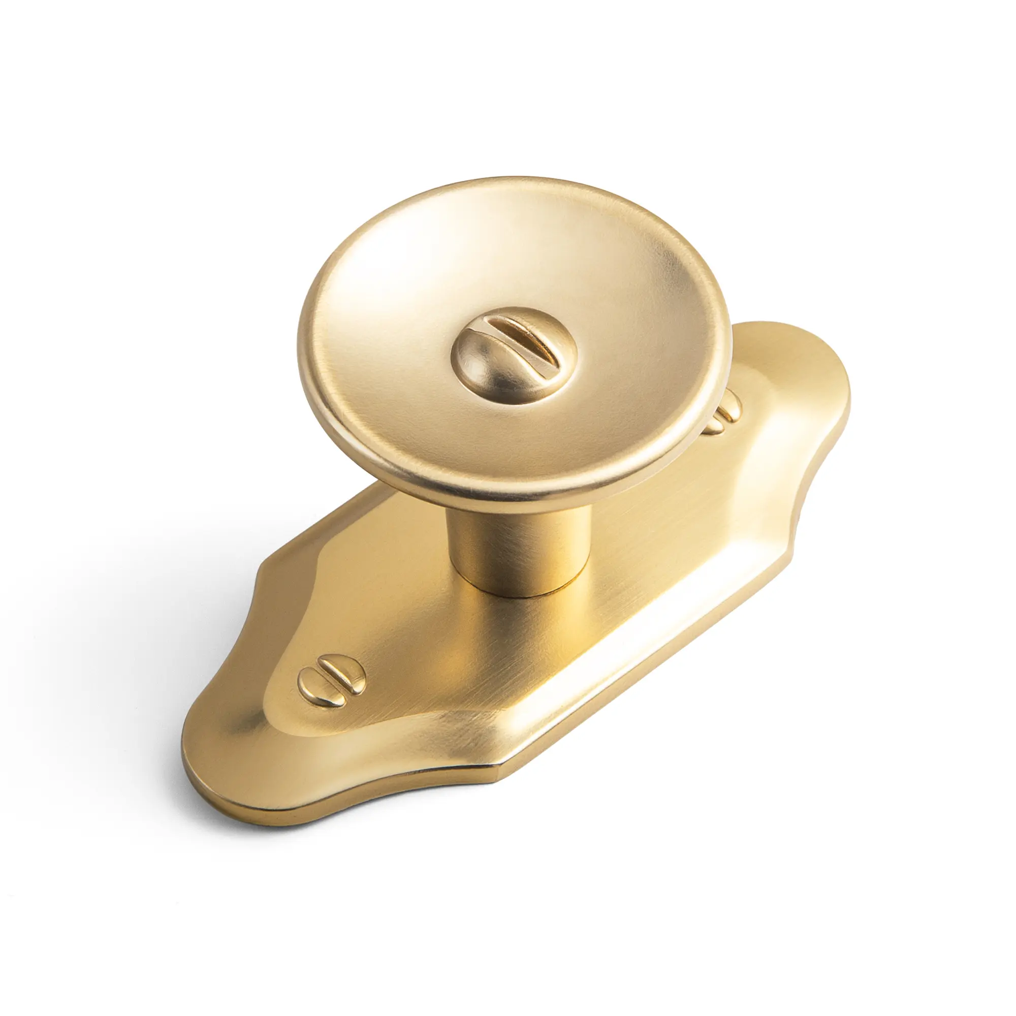 6 Pack Champagne Bronze Cabinet Knobs with Backplate, Solid Zinc Alloy Circular Grip Coin-Shaped Antique Bronze Cast Alloy Doorknobs, Modern Luxury Gold Knob Hardware for Kitchen Cupboards, Dressers, Antique Bronze Doorknobs