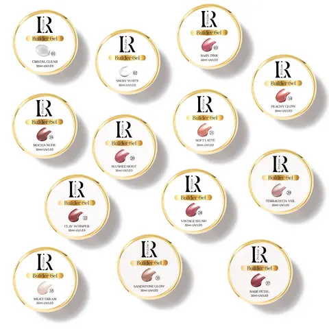 LR PRO LINE 30ML Blush Pink Smooth Builder Color Gel Polish - Nail Care Cosmetic, French Manicures, At-Home Manicure, Ballerina-Almond Nails, Middle-Edge Application, Gel Shine Finish