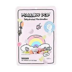 All That Sweet Mallow Pop Korean Freeze-Dried Marshmallows - Rainbow Probiotic Snacks for Kids & Adults, 22g