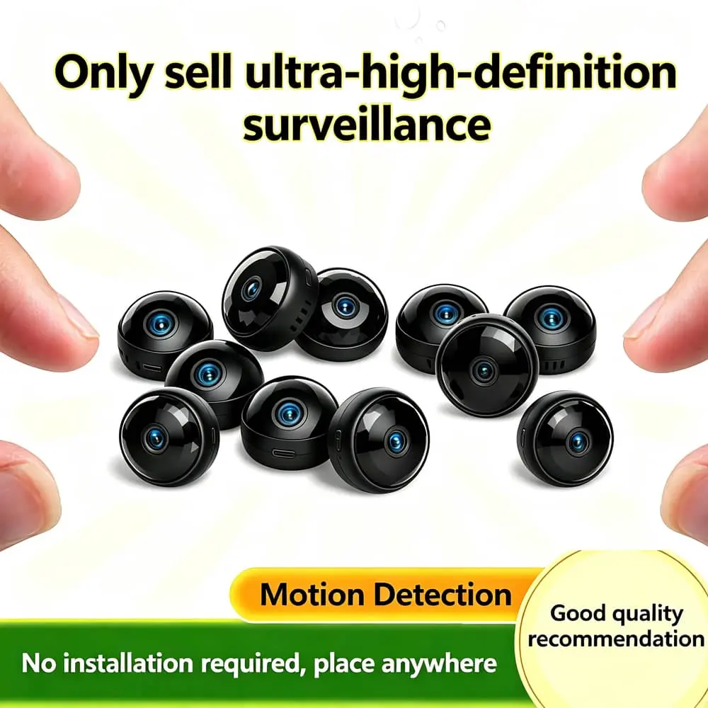 Brand Q only sells super high definition version mini small camera wireless plug-in mobile phone remote no network HD night vision home camera not plug-in punch smart charging monitor recorder WIFI indoor and outdoor suit home Safety Monitoring