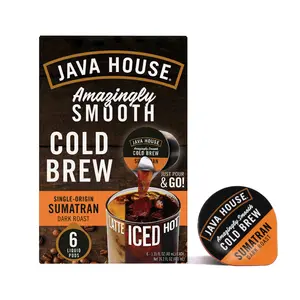 Java House Cold Brew Coffee Concentrate Single Serve Liquid Pods, Sumatran, 12 Count Java House Cold Brew Coffee Concentrate Single Serve Liquid Pods, Sumatran, 12 Count