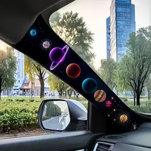 Jdm Car Interior Decor Universal Style a Pillar Modification Refurbishment Kit, Upgrade 8 Star Patterns Self-Adhesive Elastic Patch Set