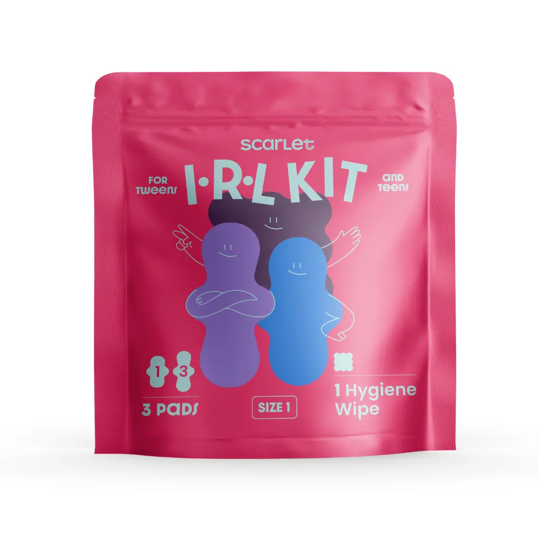 IRL Kit: Size 1 Disposable Panty Liners & Wipes for Period Care