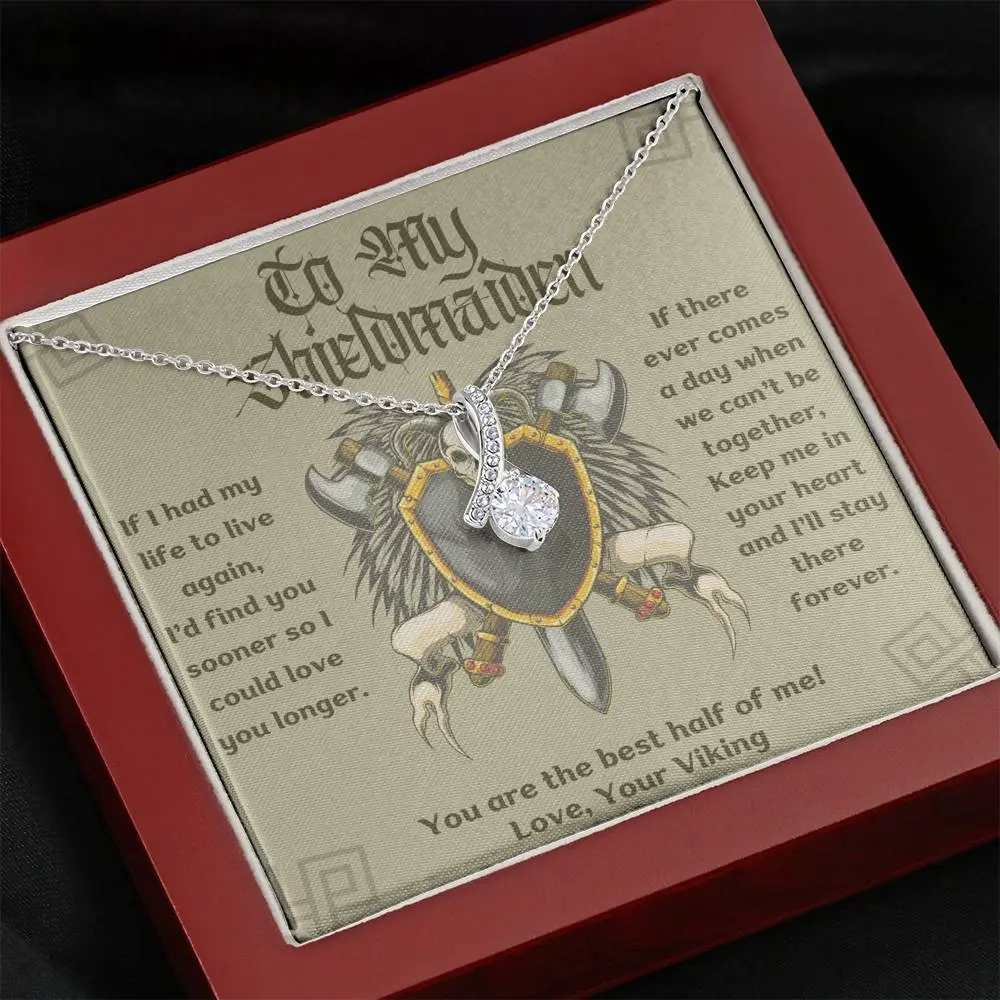 Shieldmaiden Gift, Viking Gift for Wife, Shieldmaiden Necklace, Shieldmaiden Val.a16