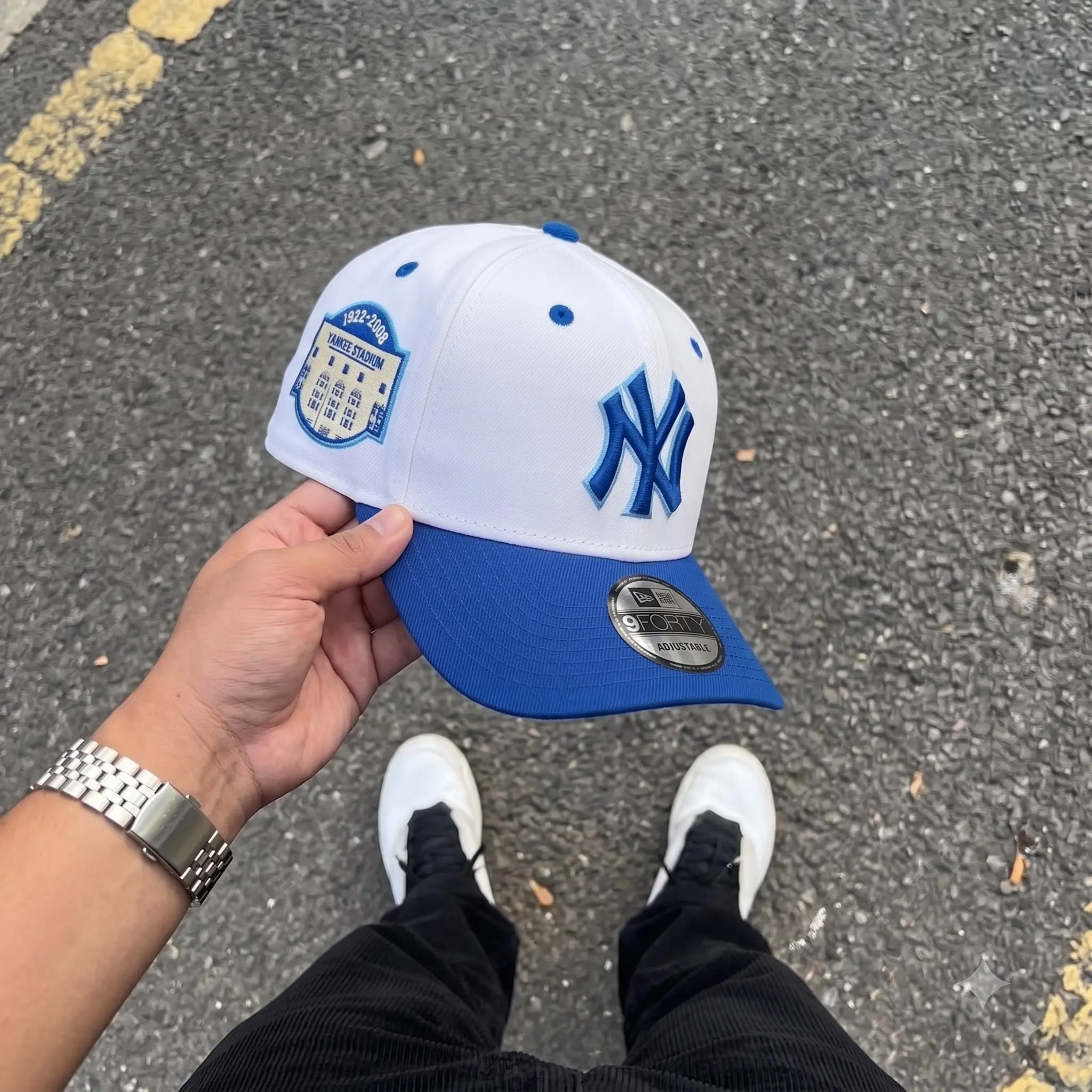 New Era 59FIFTY MLB Baseball Cap – NY Yankees & LA Dodgers Anniversary Side Patch, Adjustable Baseball Hat, Adjustable Fit Sports Collectible Headwear