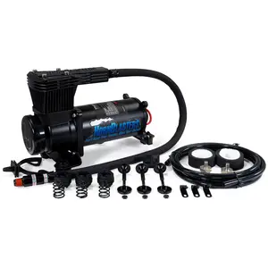 HornBlasters HB-3Q Air Compressor | 12-Volt | Vehicle-Mounted, Quiet Operation, Compact Design, 200 PSI Max Pressure, 1/4" NPT Hose, 2-Year Warranty