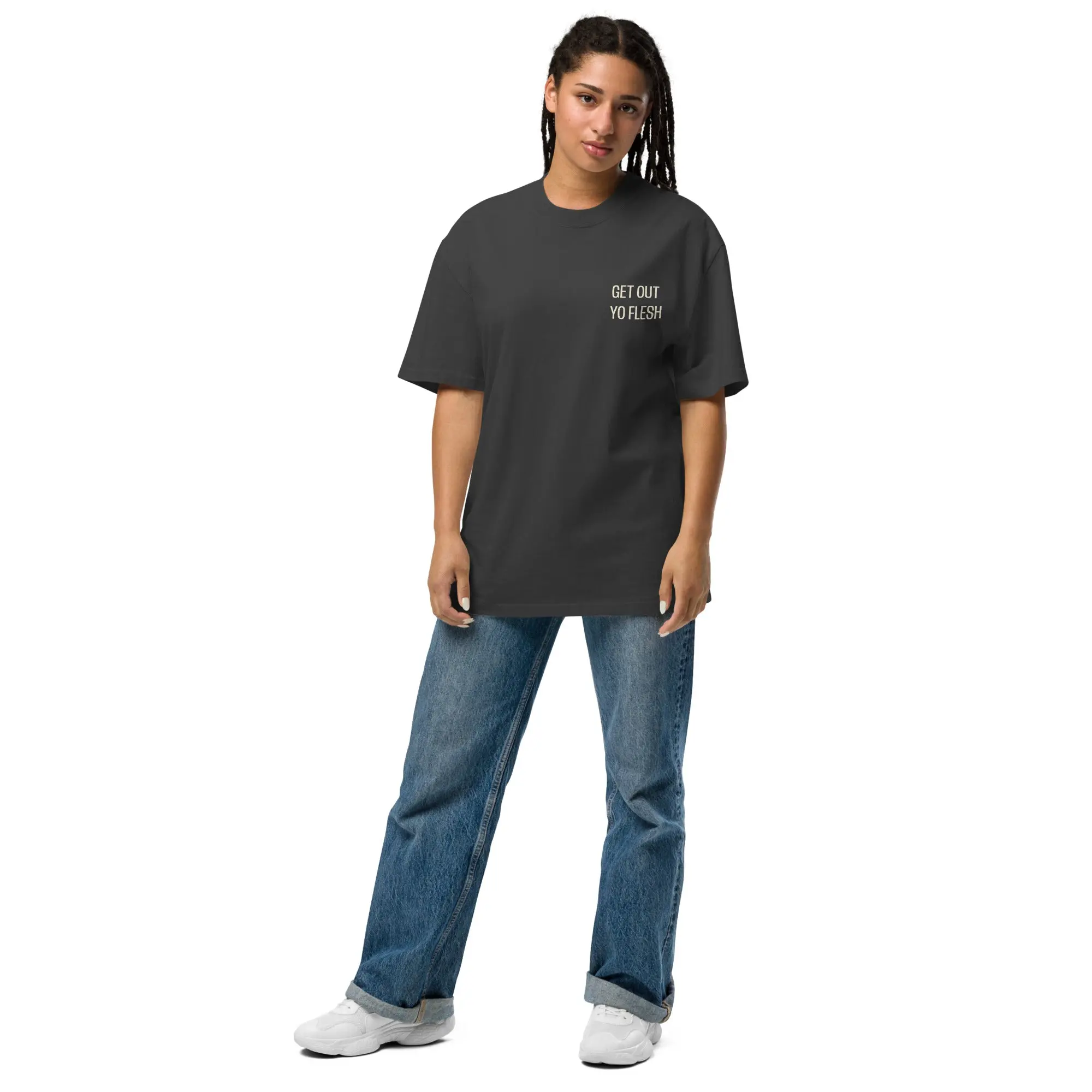 Oversized faded t-shirt FLESH MODE OFF