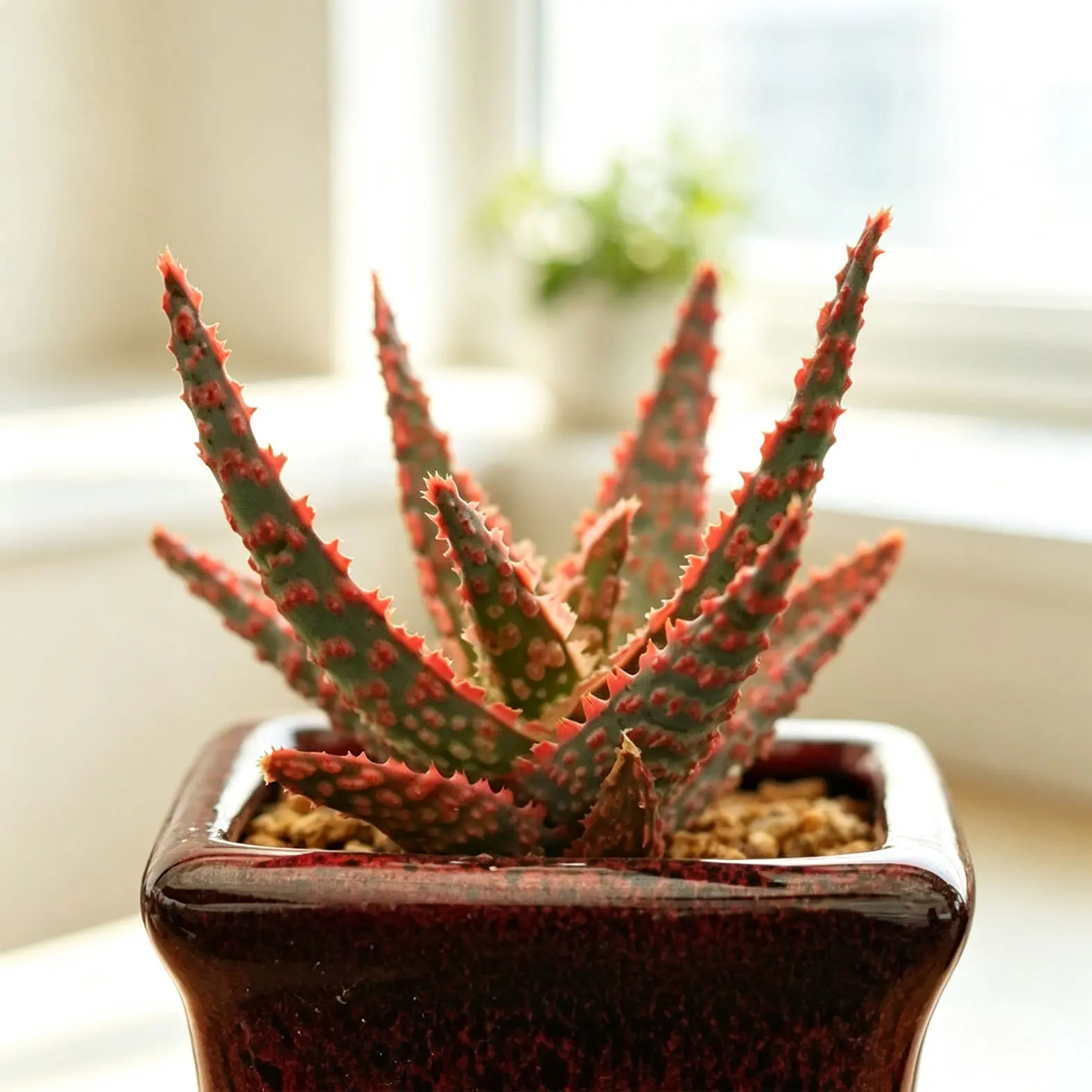 Aloe Christmas Carol Succulent Plant, Red Aloe, Easy‑Care Houseplant