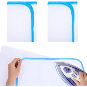 Ironing Pressing Cloth 2 Pack - Scorch-Saving Ironing Protector Insulation Pad for Sewing & Ironing, 23.6x15.7" Cover Household