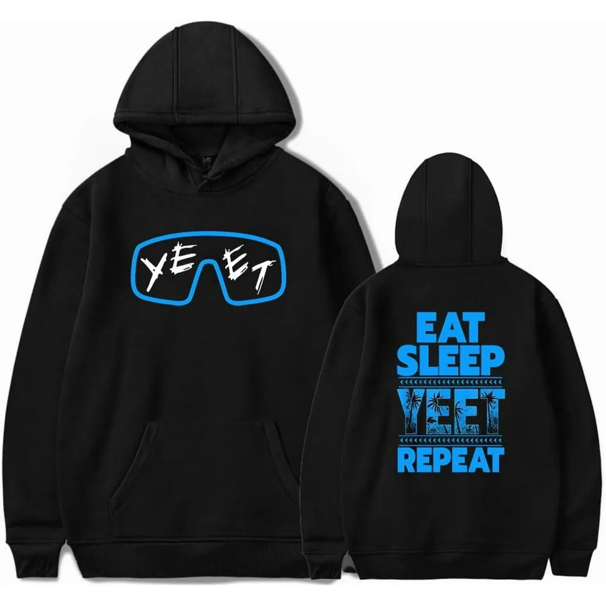 Men’s Yeet Graphic Hoodie – Relaxed Fit Urban Street Style