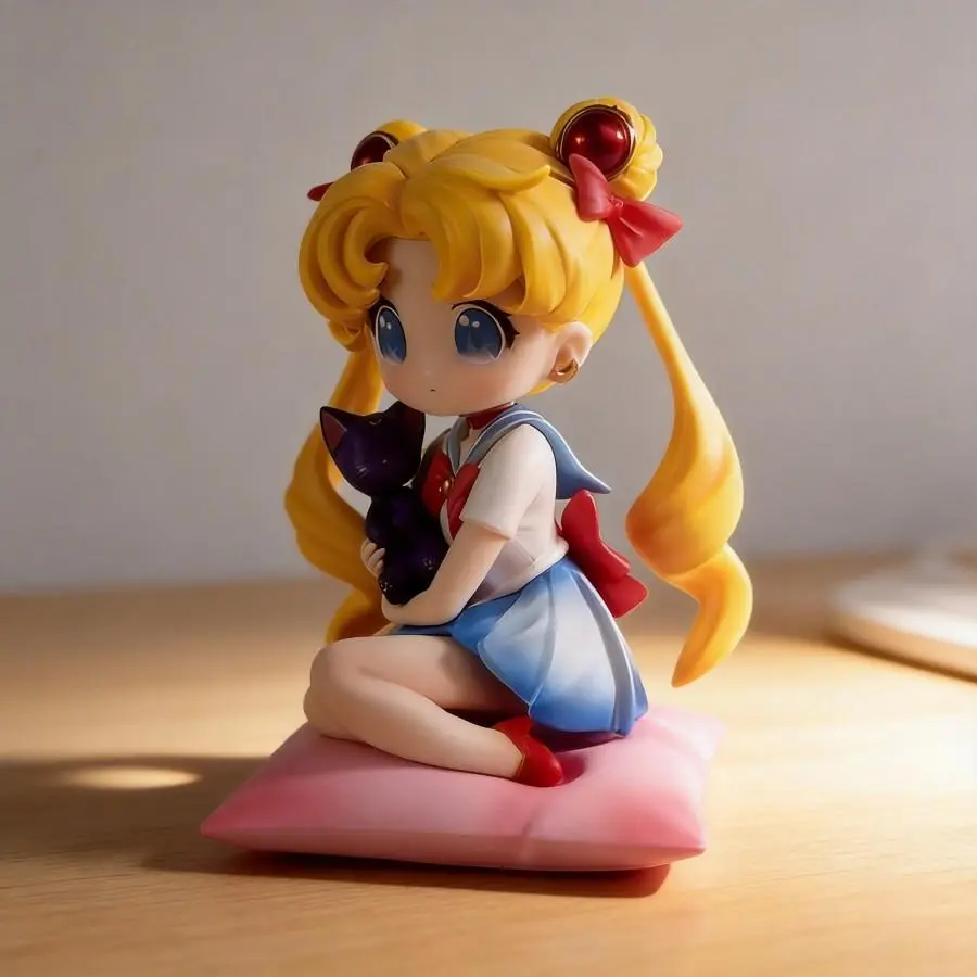 Sailor Moon Japanese Anime & Manga Chibi Usagi Tsukino Figure - 13cm Detailed Textures Durable Collectible Decoration Model (Toys & Hobbies Specialty DIY Supply)