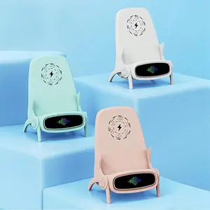 15W wireless fast charger, Super Fast Charger, multifunctional phone holder chair, wireless magnetic fast charging station desktop decoration, suitable for 16, 15, 14, 13, 12 Pro Max/Pro/Mini/Plus、 Android Type-C phones universal