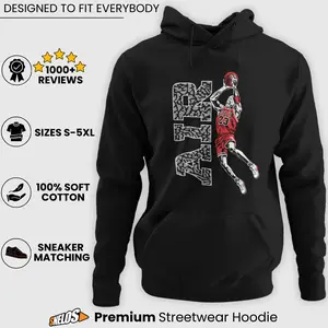 SNELOS Streetwear Hoodie – 23 AIR Graphic • Perfect Match for Retro Sneaker Fits (S–5XL)